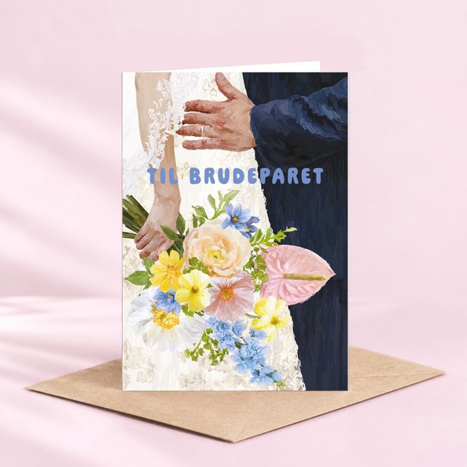 Hovedbilde TIL BRUDEPARET - foldbart m/konvolutt 